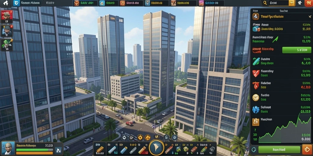Screenshot memperlihatkan peta luas yang bisa dijelajahi.