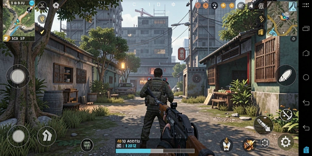 Mode multiplayer yang memungkinkan interaksi dengan teman.