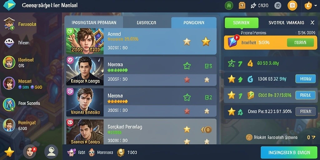 Screenshot memperlihatkan interaksi dalam komunitas dan turnamen.