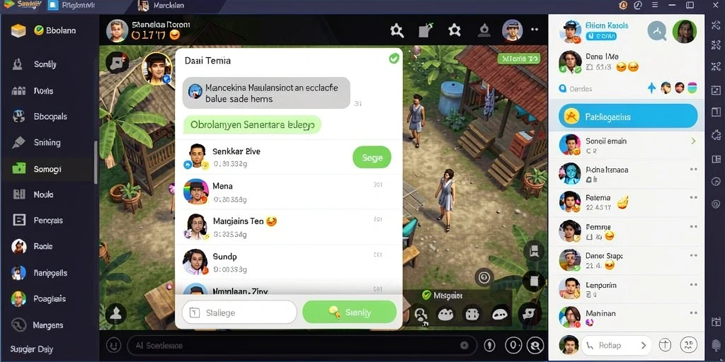 Tampilan menu dengan berbagai opsi permainan HARTASPIN.