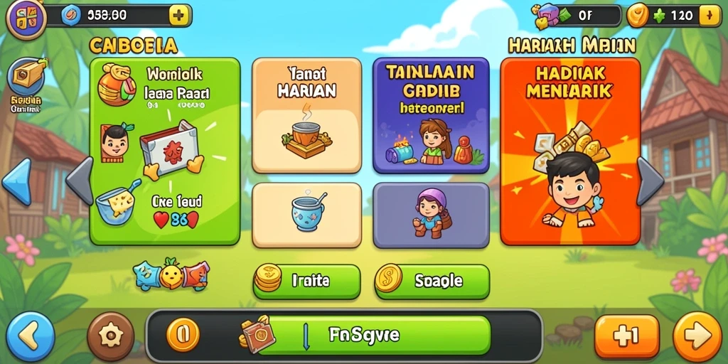 Tampilan leaderboard yang menunjukkan peringkat pemain.